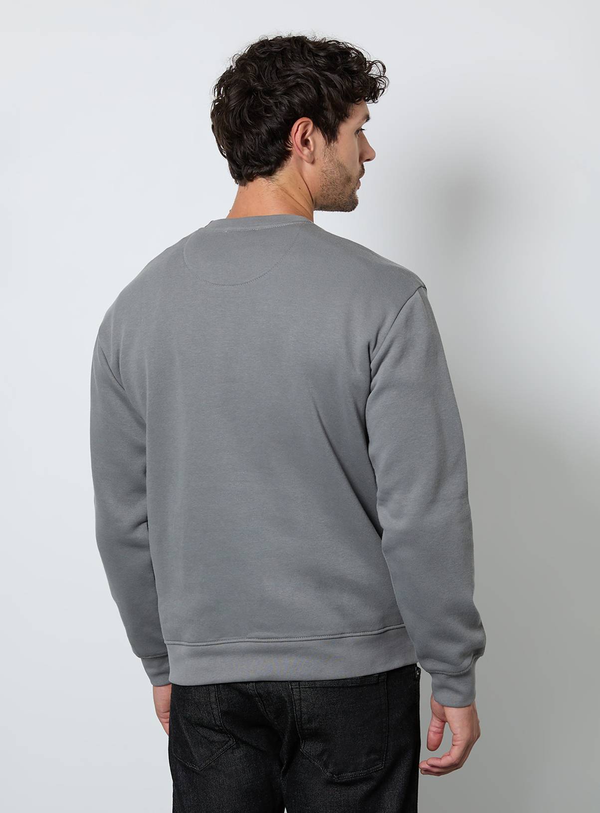 BURTON Mid Grey Crew Neck Sweatshirt XL - Image 3